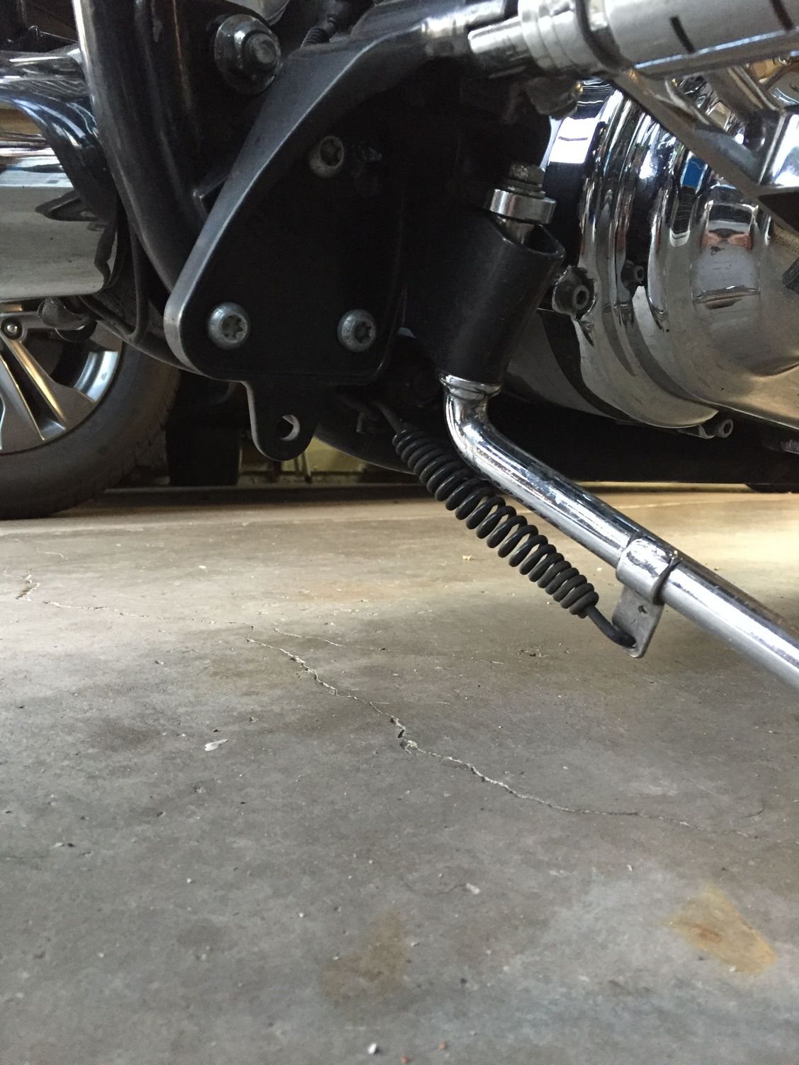 2000 up softail kickstand spring location? Harley Davidson Forums