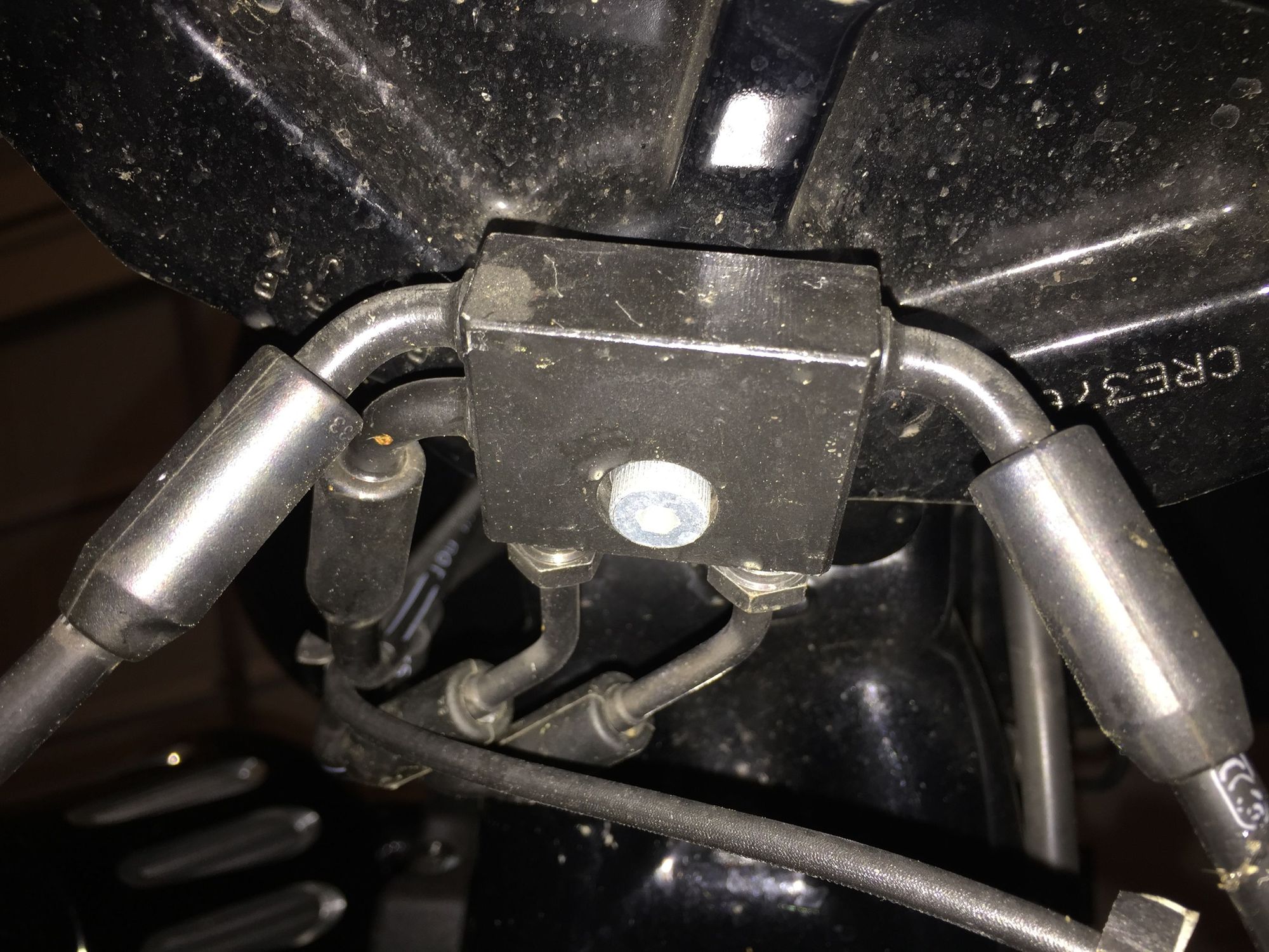 Parts list for extending handlebars.....BLACK ABS block Harley