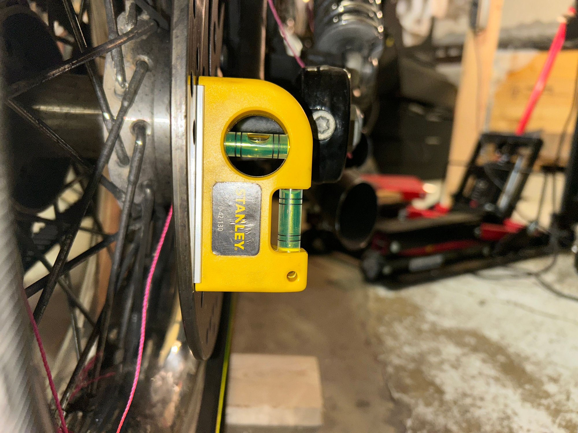 Rear wheel, not straight