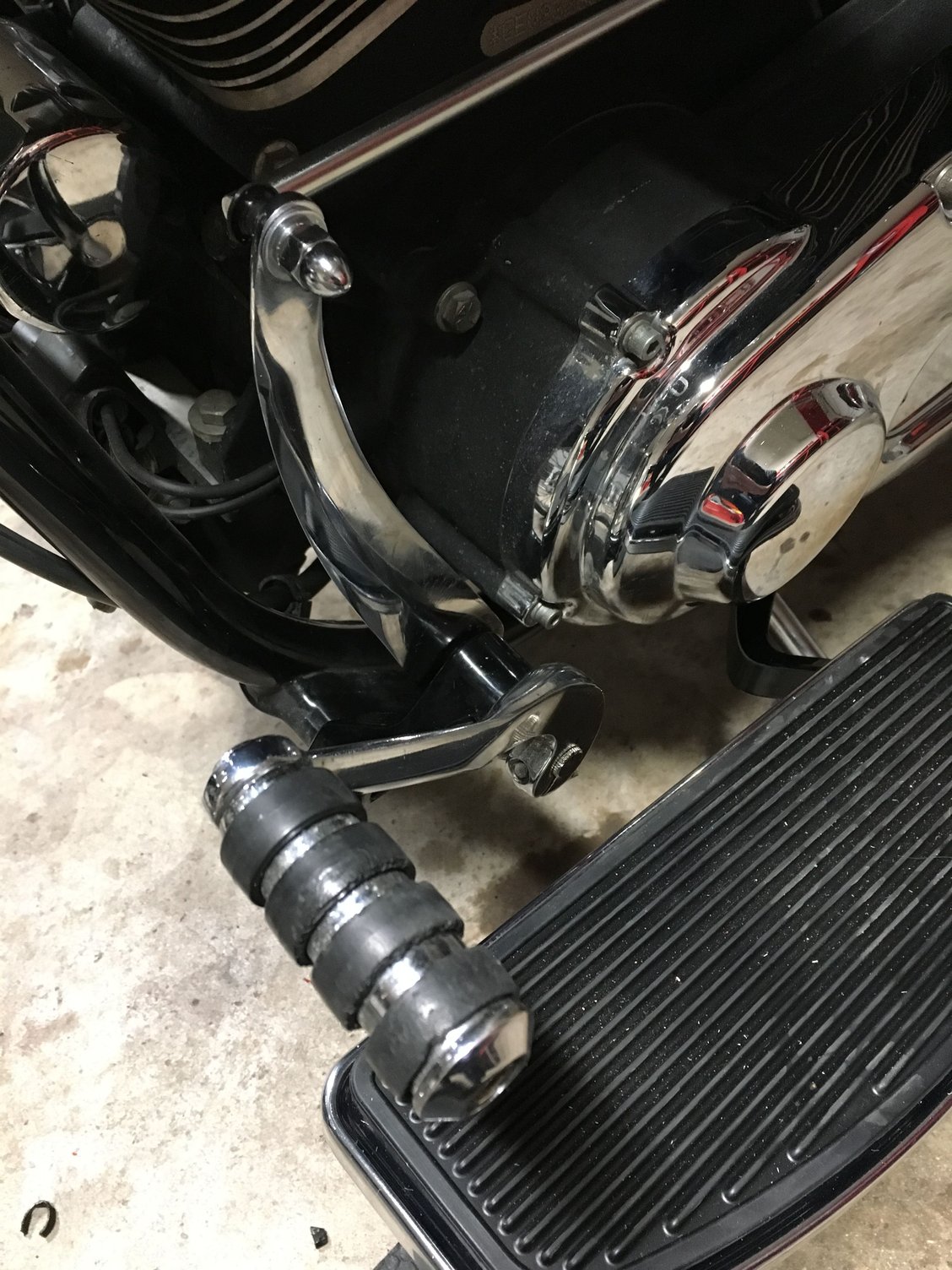 HD floorboard kit for 06 and up will fit earlier model Wide Glide Harley Davidson Forums