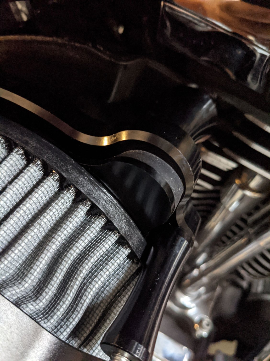Installed new air filter...leaking oil Harley Davidson Forums