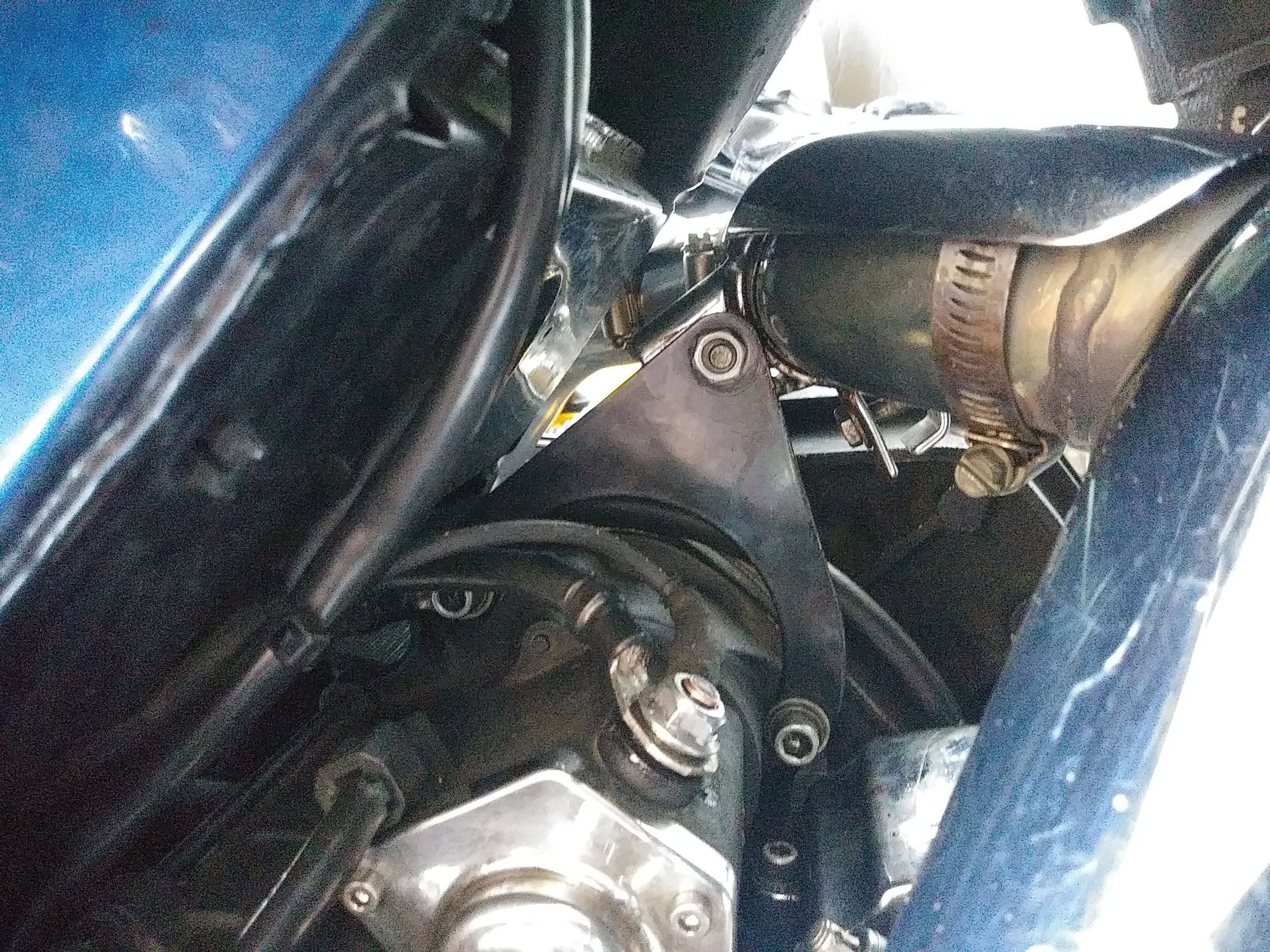 Rear exhaust mount bracket Harley Davidson Forums