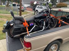 This is bringing her home. Badd dad leather whips and all!