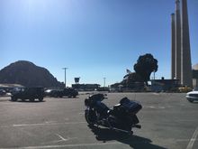 Morro Rock on the left, and the abandoned Neuc plant towers on the right.

Morro Bay, Ca.
