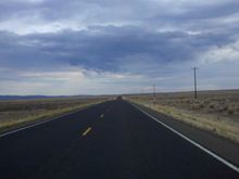 Highway 95, northern Nevada/southern Oregon.  Pretty lonely out here.