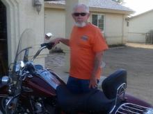 Finally did it...2016 Road King, velocity red. Added slipons, passenger backrest, luggage rack.