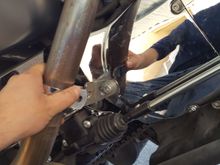 So i have another problem! Im trying to reinstall the pipes. The pipe bracket clamp will not fit from the sprocket guard entension to the pipe. I cant get the damn thing to fit. The pipe is to far away from the sprocket cover