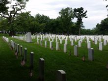 Arlington, with our bikes lined up in the background.