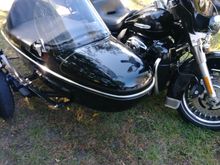 This is a late model Harley sidecar.