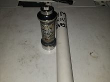 I used a 6" piece of 2" inside diameter thick walled galvinized pipe i had laying around and i bought a 2-1/4" socket from a local autoparts store for 25$. Mark the owner of DunnRite Bikes did the welding for me, thank you Mark. 