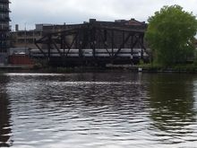 We walked along the boardwalk here along the river.