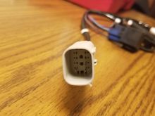 Male connector installed