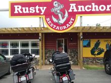 Day 6 - A stop for a seafood lunch at the half way point. The Rusty Anchor.
