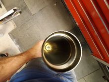 Gold Valve in its place on top of the damper rod.