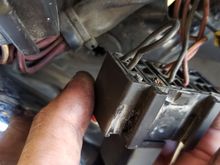 Cut wires going to OEM and fuse holder installed and capped by previous.