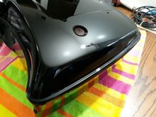 Close up of repaired area