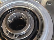 Inside of the clutch hub...you can pieces of the splines broken off