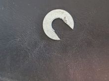 Side view of a washer.