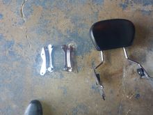 Quick Release Brackets 50$ +shipping
Backrest  $100 = shipping
Both in great condition no pitting, no rips or tears