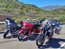 Our bikes at Crater of the Moon.