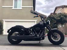 I finished blacking out my 16 slim for the most part this weekend. I’m really loving the balance of gloss black, denim black tins, and the wrinkle black motor.