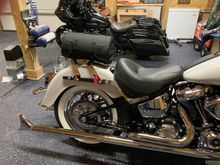 Side shot showing 33" sampson legnth relative the back end of things