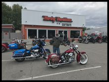 Glory days… But both bikes from them, and they did all the work on the Panhead, as well as all the servicing on the electrified… They head mechanic opened up his own Indy Shop on the other end of town, he gets all my work now