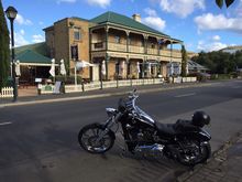 Out the front of my local pub in Richmond, Tasmania. 