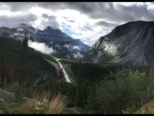 Just south of the icefields and at the Viewpoint… 