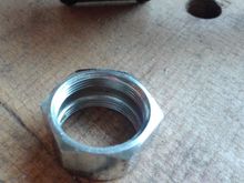 The throat inside the nut