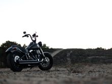 Here's my 16 Slim.  Tossed some HD 12" apes on it, blacked out most of the motor covers and stage 1 done.  Love it!