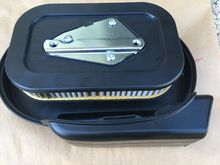 Stock air cleaner with filter, taken off at 2,300 miles