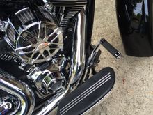 New Brake arm and Peg. Hated the big brake pedal look