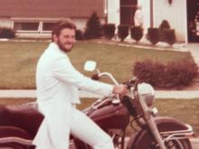 My 78 FLHS 80”,On my wedding day 40 years ago still very happily married