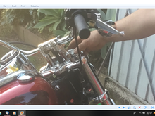 Here's a screen shot with me holding the original factory Riser look at the difference Heaps Aye