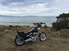 Rode it up the east coast of Tasmania. 