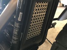 2.5mm carbon scrap from a project at work. They had just enough left for me to fabricate and drill extra holes. It’ll get powder coated with other parts later. 