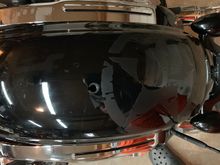 Punisher skull military star on both fenders. Denim black over denim orange