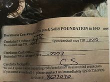 Darkhorse  crank for my just completed 110 build. 