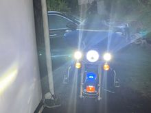 Passing lamps are wicked bright and wonderful at night!  