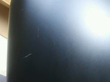 only two small 1/2" scratches