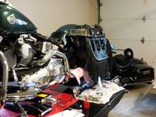 had to loose the rear bag guards