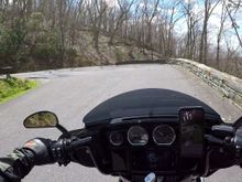 The one and only tight switchback to the peak of the mountain.