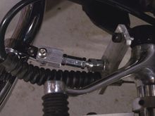 P Clamp and support road added to bottom of engine guard made the aluminum bracket a lot stiffer