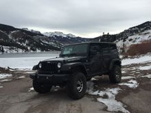 Jeeps and Harley's just go together.  Although my motorcycles were sitting in a warm garage when the pic was taken.  😂