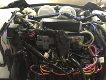 Wiring all zip tied and still looks like a mess.