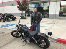 The day I picked up my new Harley