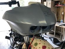 This is the Camtech front fairing. Before paint