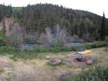 Here's the back yard. Sleeping to the sound of the Rio Grande river. I'll see this same water in November. But only in the Big Bend NP.