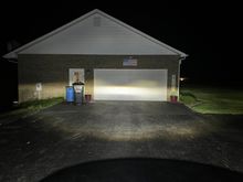 Eagle lights low, at 40’